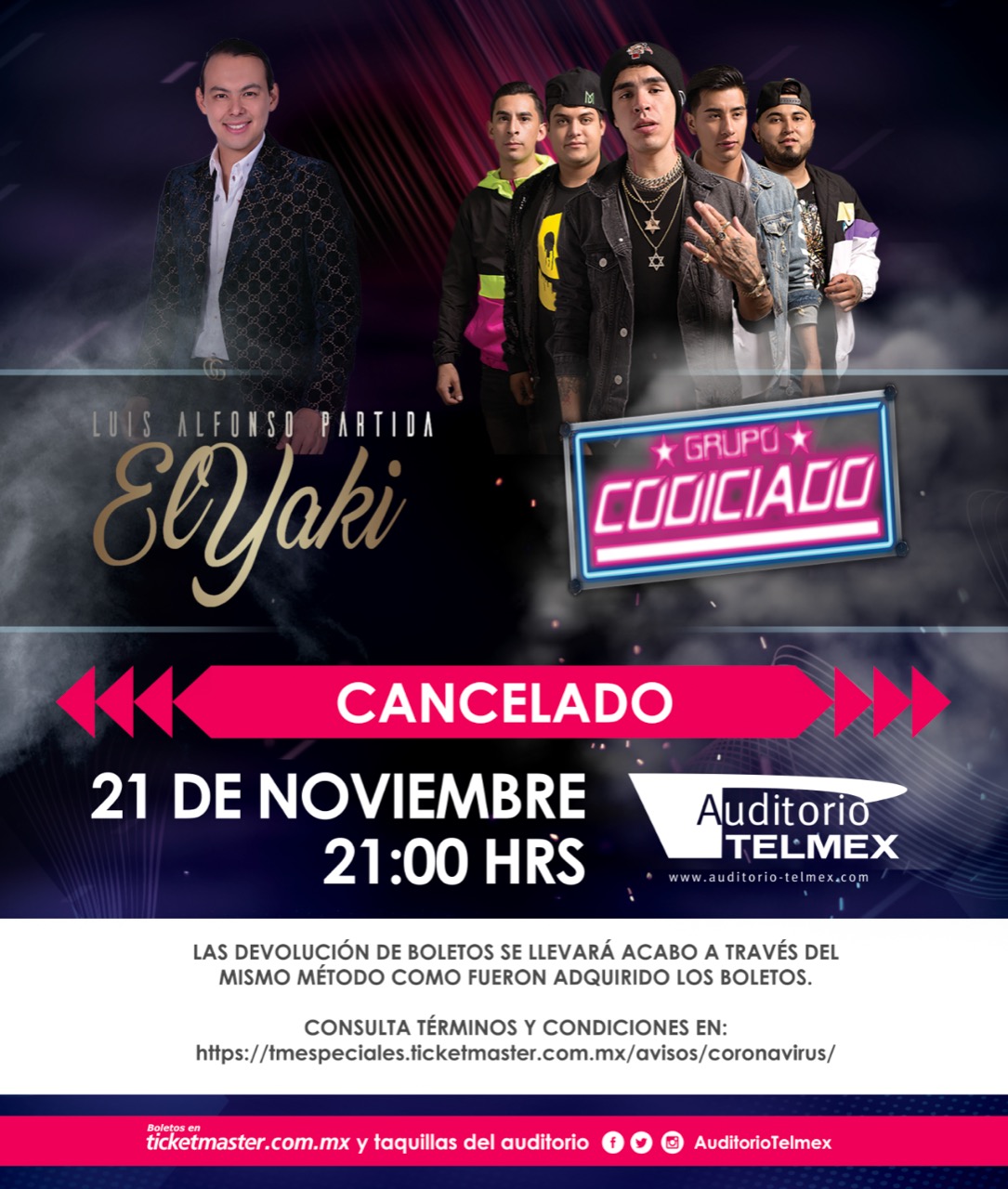 Auditorio TELMEX on Twitter "El concierto de EL YAKI & GRUPO CODICIADO