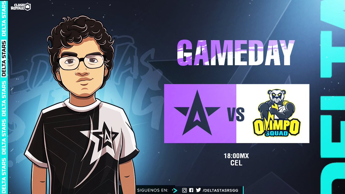 #CR • GAMEDAY!

El Olimpo nos espera el día de hoy.

No te pierdas nuestro enfrentamiento ante <a href="/OlimpoSquad/">Olimpo Squad⚡️</a> en una jornada más de <a href="/CEL_Clash/">CEL</a> a partir de las 18:00hrs🇲🇽.

¡Te esperamos!

#DeltaisStrong🌟 #GoDS