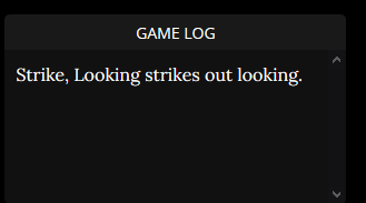 I mean .. I knew you were all waiting for it to happen.  I had to let that pitch go.