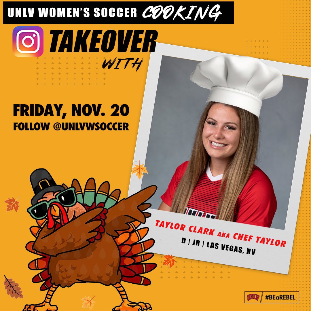 Special treat this Friday‼️ Junior &amp; #Vegas local Taylor Clark aka Chef Taylor will take over our Instagram account for a special cooking takeover‼️Tune in to see what she whips up‼️ #BEaREBEL