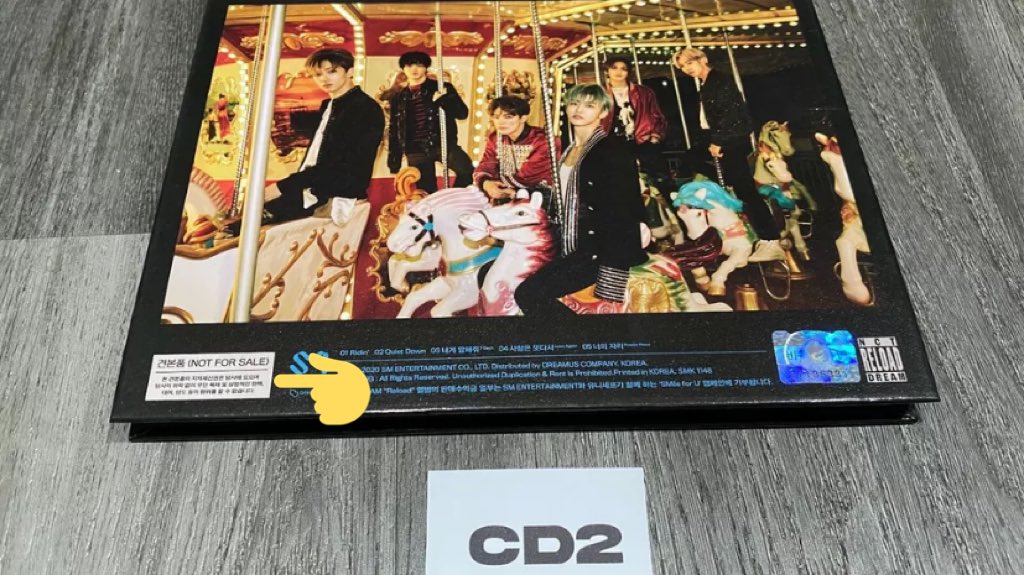 not for sale stickers are quite easy to replicate too however some companies have started printing the not for sale section on the actual album instead of it being a stickerexample being these albums