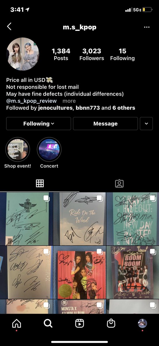 3. m.s_kpop (instagram)pros:- has albums from variety of groups- good amount of good feedback- can ship to your kr address- ships pretty quickcons:- rude if you get on his bad side- prices can be expensive- only accepts friends & family payment (no buyer protection)