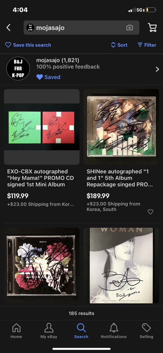 5. mojasajo (ebay)pros:- variety of albums- 100% positive feedback- ships quicklycons:- shown to sell manager signed albums/forged- shipping & album prices quite expensive- doesnt reserve albums for buyers (first come first serve)**best to cross check w this seller**