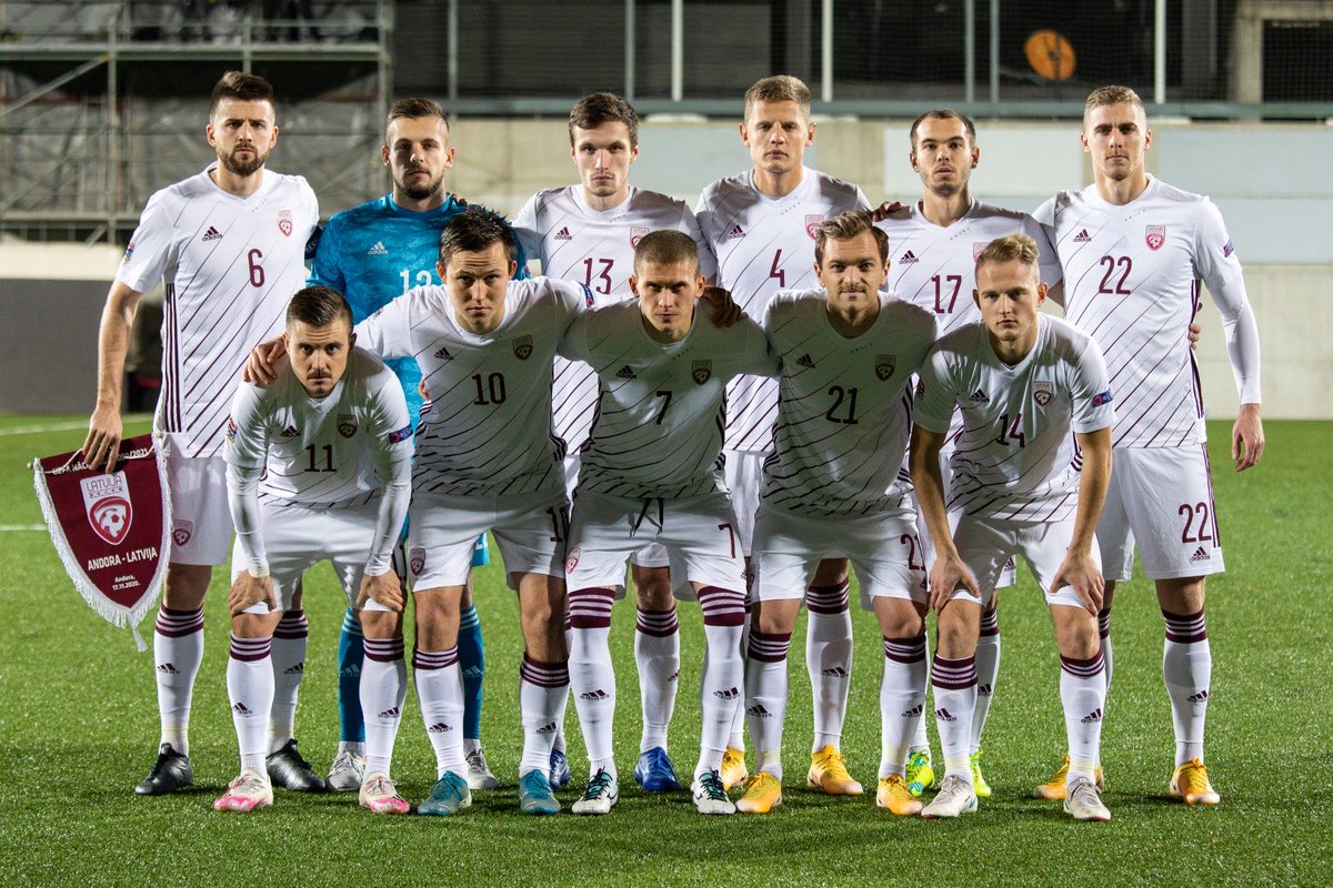 SystemFoot's tweet photo. [#NationsLeague🇪🇺] La #Lettonie 🇱🇻 écrase #Andorre 🇦🇩 5-0 !

⚽️ #Cernomordijs 7’
⚽️⚽️ #Ikaunieks 57’ 60’
⚽️ #Gutkovskis (pen) 70’
⚽️ #Krolls (pen) 90’

#ANDLVA https://t.co/FBSwvUkh1Z