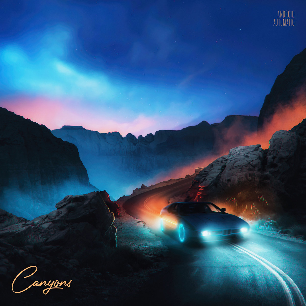 Favorite synth album covers of 2020:Canyons by  @androidautodet, artowkr by Cameron McPhee https://androidautomatic.bandcamp.com/album/canyons&nbsp;