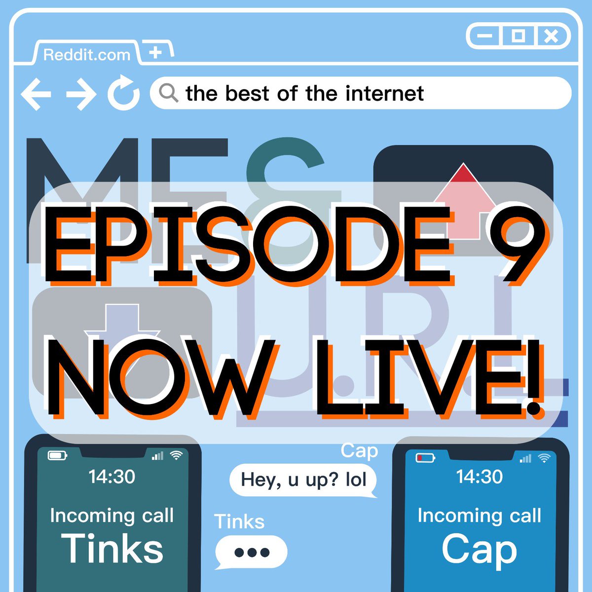 MeAndURL's tweet image. 🚨 EPISODE 9 NOW LIVE! 🚨 
Get your teeth into episode 9. Find out how Buzzfeed used Tinks’ banana preferences to figure out what kind of friend he is!
Available on all your favourite podcast platforms (links in our bio)