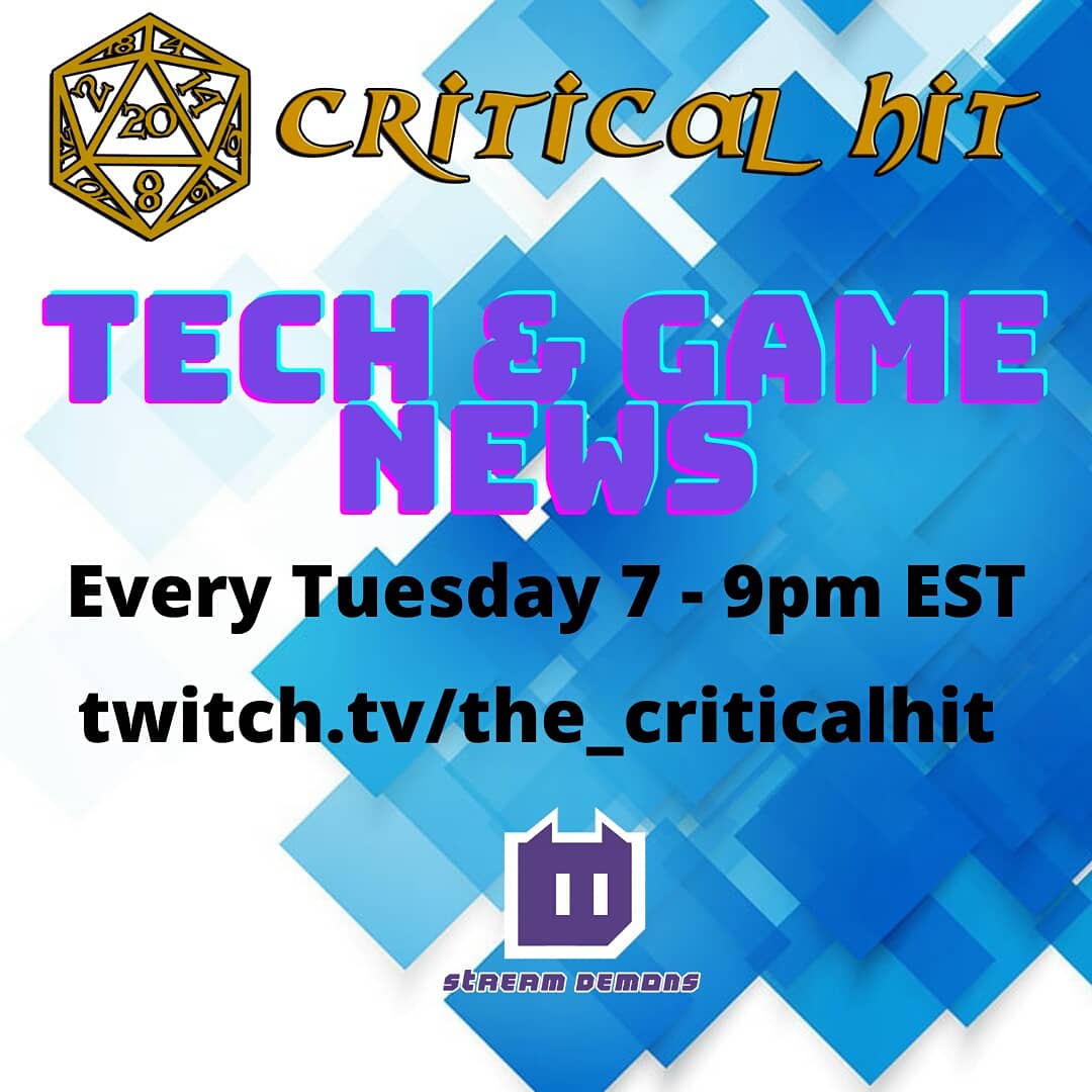 CriticalHit_20's tweet photo. Dont forget another episode of critical hit tonight at 7pm est #twitchstreamer #smallstreamers #smallstreamersconnect #pathtopartner @demons_stream @RetroActive80s @Hellfire_LTV https://t.co/NzjpCwx8xj