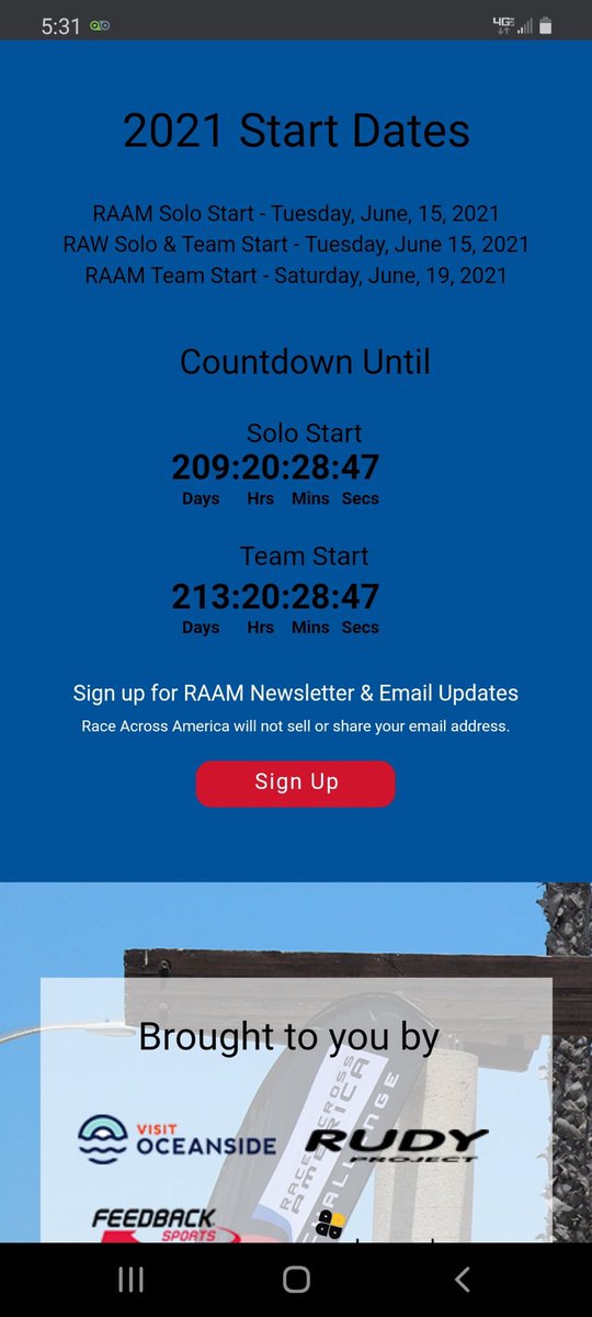 6Cutoff's tweet photo. Countdown to RAAM 2021 https://t.co/MzqaLJSoaH