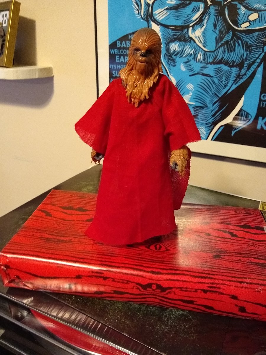 Cereal_Dinner's tweet photo. I left out some raw meat last night and the Life Day Wookie brought us a gift!
#LifeDay https://t.co/kWQounZMhE