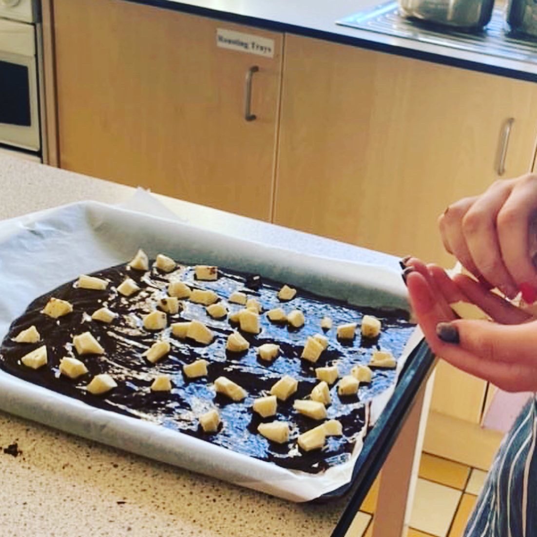 TYMercyBeaumont's tweet photo. Chocolate Brownie Heaven!!! I can confirm the TYs nailed this Home Ec. task!!! ๐ #TY2020 #HomeEc https://t.co/UEYG1Pbfsq