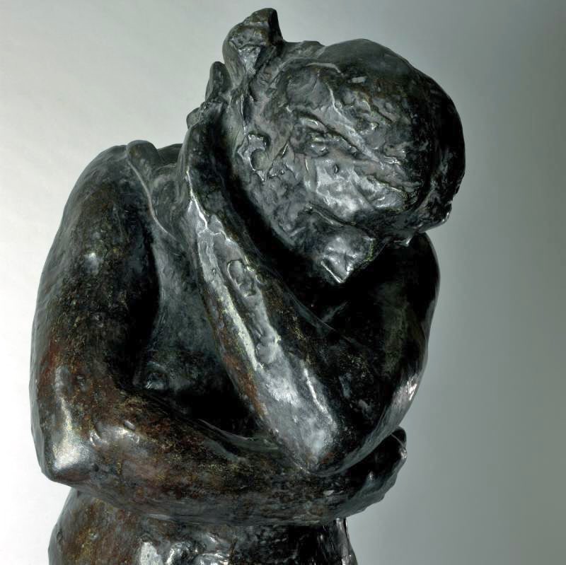 Rodin used the human form in such a way as to express emotion through form & texture. His ability to work with his media was astounding. Eve (1881), Love Fleeing (1881) & Shade (1881)