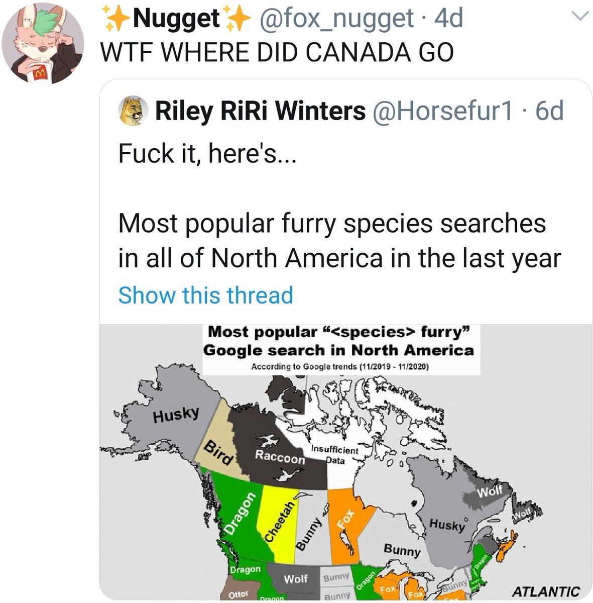 Instead of doing work I've decided to bless your timelines, here's a thread of what the fox says, finally confirmed by science