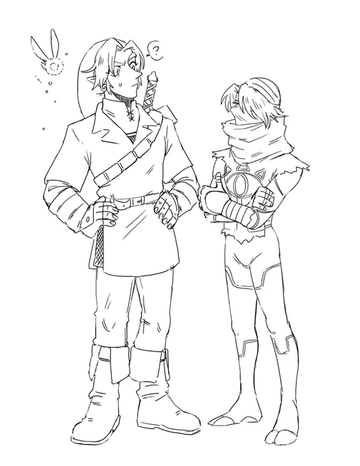 the only time you can interact with sheik outside of a cutscene is right when you first meet him after you grow up and so of course i walk over to compare heights and, ya'll, 