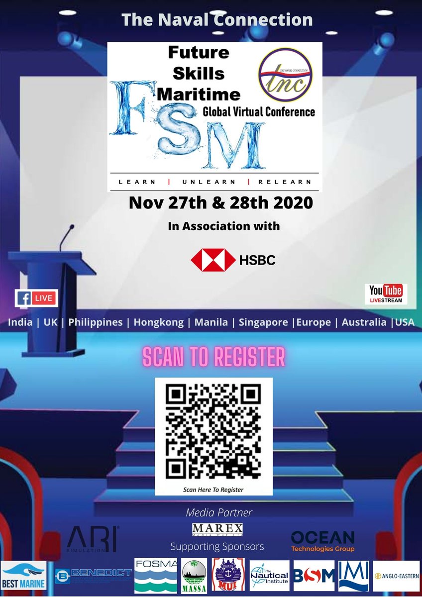Fosma5's tweet photo. Looking forward to participating at the #fsm2020 Future Skills Maritime Virtual Conference Nov 27th & 28th https://t.co/Yfp8B6RAkm