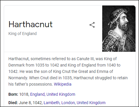 Emma and Cnut had two children together.Gunhild became queen consort in Germany, and Harthacnut would go on to claim both the crowns of Denmark and England.