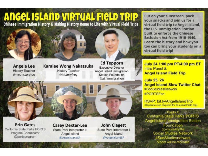 HistoryFrog's tweet photo. @edtechandstyle @portsprogram Enjoy! Please me know if you need any further support 😊 @portsprogram @AngelIslandSP @ai_immigration @mrshistorylee Check this out - Angel Island Virtual Field Trip #SocStudiesNetwork via @wakelet
https://t.co/U8TsMIGanL https://t.co/ozDkC48HPD