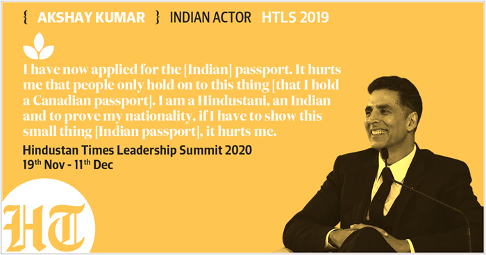 htTweets's tweet photo. Bollywood star @akshaykumar shared a heartfelt message at HTLS 2019
Register now and get ready for more insightful moments like these at #HTLS2020 as leaders converge with the objective of #DefiningANewEra
https://t.co/qrmiZ9SR9W
#HTLSOverTheYears https://t.co/MsPiJtVv5u