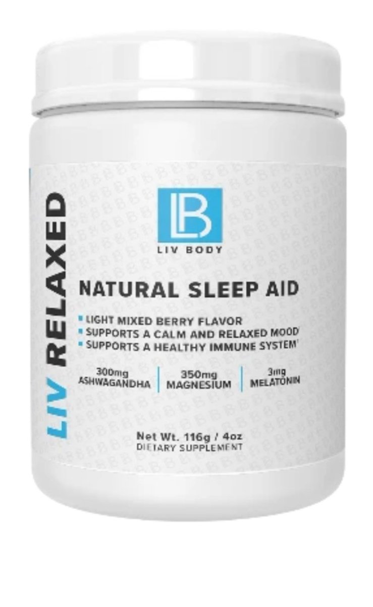 KLucey8's tweet photo. @JennaCompono I love Calm and I just ordered this natural sleep aid from LIV Body the other day! Worth a shot.🤞🏼 https://t.co/X97QT7PhS7