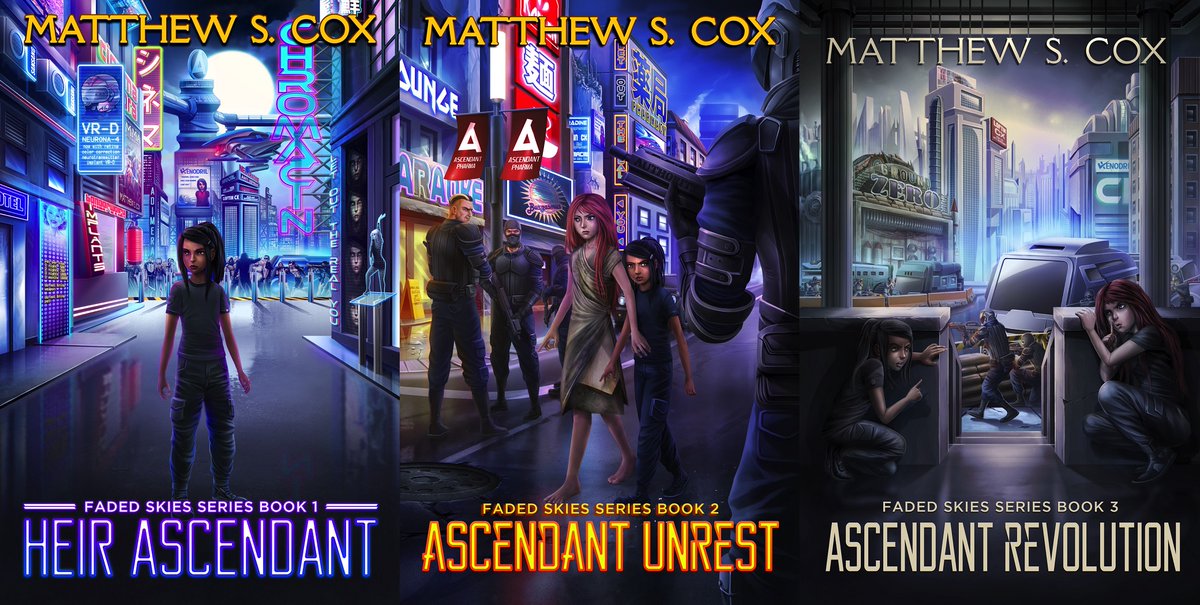 Grab all three e-books in the Faded Skies series for .99 each until 11/20! (#cyberpunk #scifi #Dystopia ) matthewcoxbooks.com/wordpress/book…