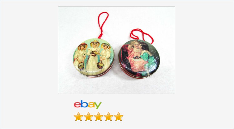 EtagereAntiques's tweet photo. Christmas Tin Ornaments Victorian Girls Vintage Hanging Tin Boxes Set of 2 #eBay #romaninnovation #christmastins #tinboxes #Tins #victoriangirls #ornaments #holidaydecor 
https://t.co/gnvMxUJj7N
(Tweeted via https://t.co/nQi0oquTl3) https://t.co/yPFq0pLLK7