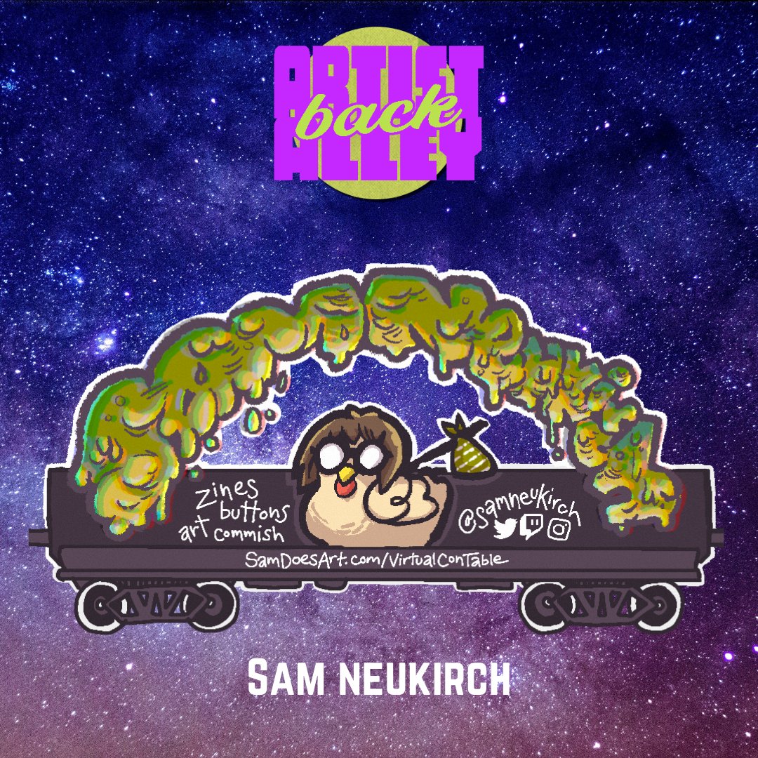 artistbackalley's tweet photo. Sam's a neurodivergent queer artist who has mostly been coping in 2020 with dorky fan art and hand lettering. She's got tons of buttons for sale, some zines, and definitely some custom art if you want some. Check this wonderful artist out here!
https://t.co/bU5kSjER8p https://t.co/X0WldWg1Ga