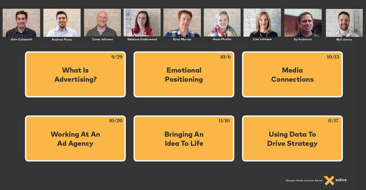 JoonwooMoon's tweet image. Thank you so much for taking time out of your busy day to teach the Morgan AAF campaign class during the semester. We have gained valuable insight into the real-world advertising experience from the entire team at @SolveAgency @SGJCMSU