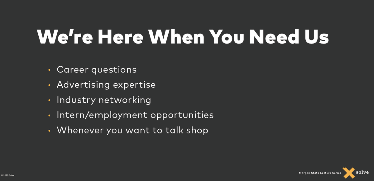 JoonwooMoon's tweet image. Thank you so much for taking time out of your busy day to teach the Morgan AAF campaign class during the semester. We have gained valuable insight into the real-world advertising experience from the entire team at @SolveAgency @SGJCMSU