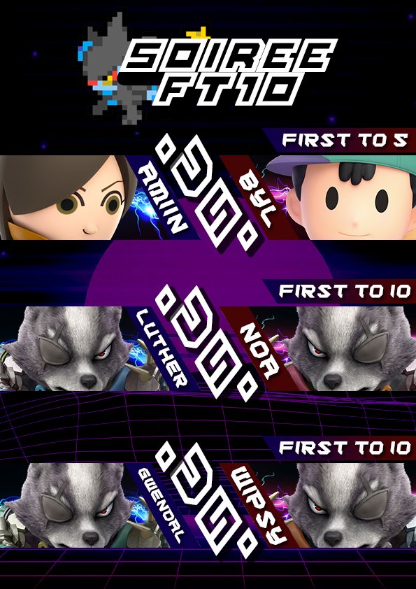 Piiwix's tweet photo. Demain à partir de 15h. Soirée FT10 !
Voici les combats:
@AmiinAmarante VS @Byl_Ssb en FT5
@ChihebMiskine VS @NoaSSB en FT10
@Thegwendal60 VS #Wipsy en FT10

Venez me voir ici !:
https://t.co/99nGkyrkkC https://t.co/UHVAsClMZ6
