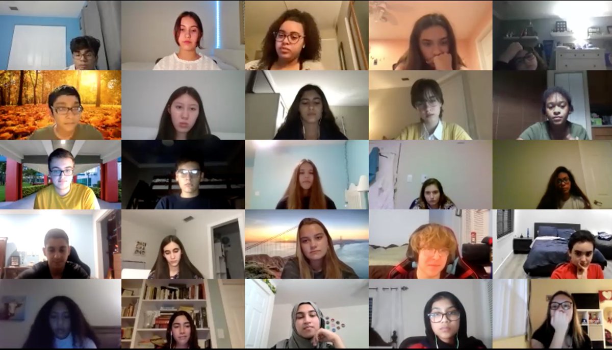 pilitaylor333's tweet photo. Henderson Scholars Program 8th gr Ss worked on their personal communication skills in Mock Interviews w #FAUHS Ss in breakout rooms! #peermentors helping #owlsunite! So proud of all Ss &amp; fun to hear them #buildBridges! @ChristineRick @bees_sherry @ADHUS_FAUHS @FloridaAtlantic https://t.co/aMX0DRVgf3