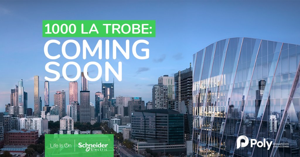 SEAustralia's tweet photo. We are proud to be supporting Poly Global’s first Victorian commercial development '1000 La Trobe' both design and technology-wise 🌆
The 24-storey A-Grade office tower is due for completion in early 2021.
Stay tuned! 🙌
#PolyGlobal #1000LaTrobe #LifeIsOn https://t.co/bZDJhNurSD