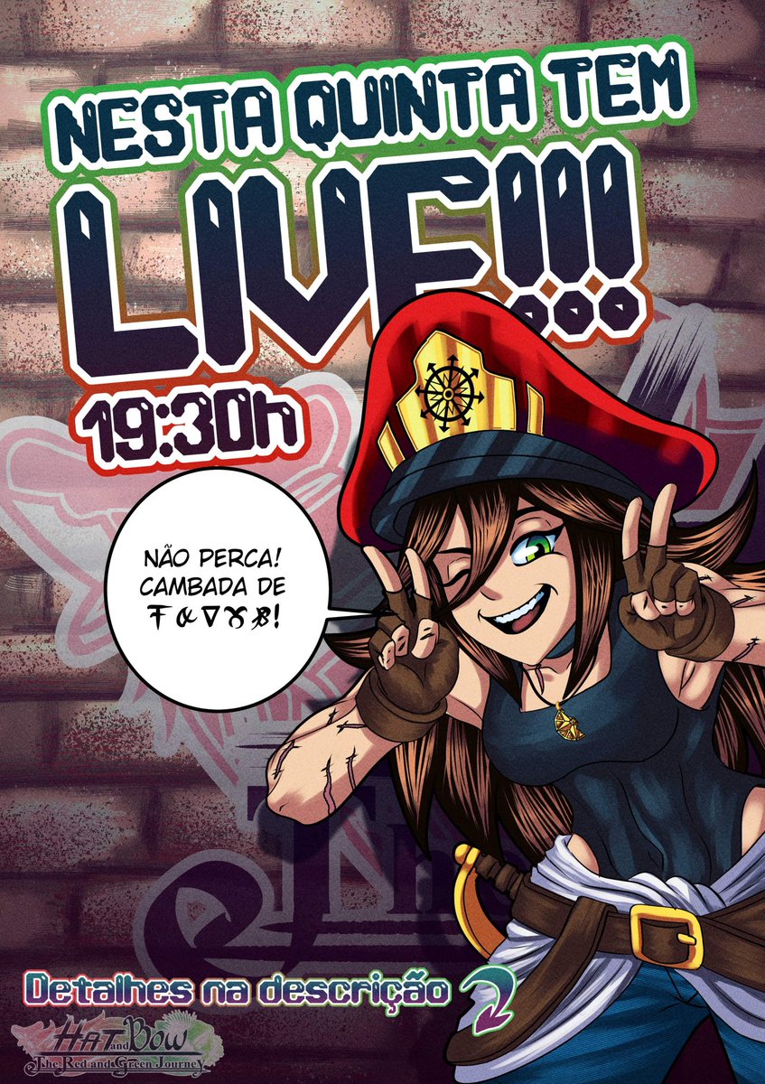 hat_bow's tweet photo. Então está marcado dia 19/11 às 19h30 nossa segunda live de Hat and Bow, Pegue seu chapéu e seu arco e bora embarcar nessa live.
.
.
.
#quadrinho #live #facebooklive #hatandbow #manga #desenho #quadrinhonacional #anime #artedigital #arte #mangaka #guibrart #nibirus https://t.co/ZZgzfRjpOx