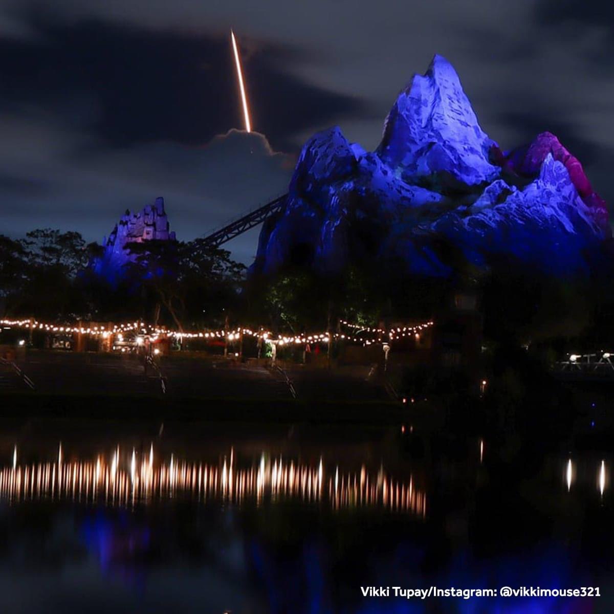 This picture of the <a href="/SpaceX/">SpaceX</a> launch taken from Animal Kingdom is unreal