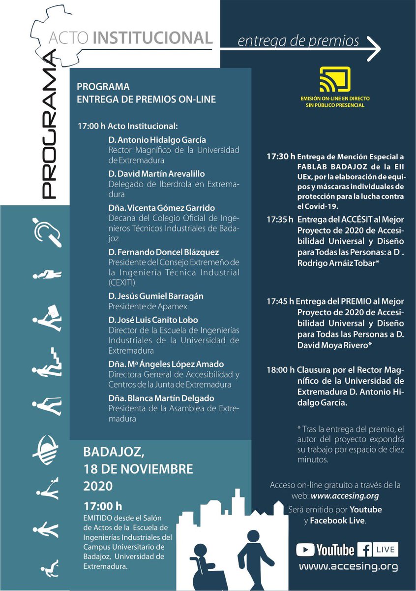 Entrega de Premio #AccesING2020 
Hoy a las 17:00 h en accesing.org
Organizado por <a href="/CEXITI/">CEXITI</a> #APAMEX y <a href="/eii_uex/">E.II.II. UEx</a>
Patrocinado por <a href="/iberdrola/">Iberdrola</a>