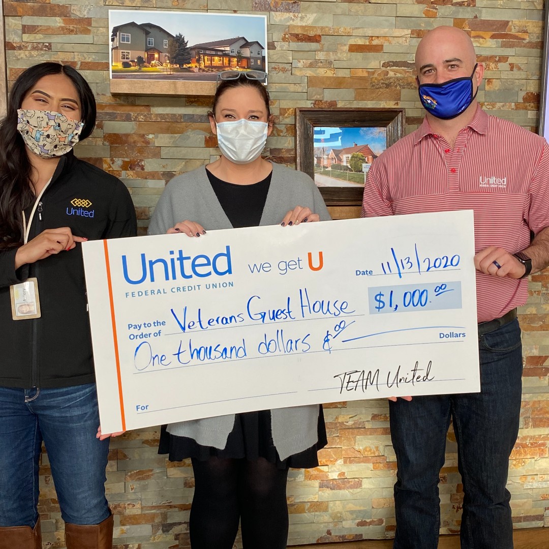 Our friends over at United Federal Credit Union dropped by with a nice donation last week. They told us that they understand how hard COVID has been on local nonprofits, and wanted to do their part to give back!

Thanks, United Federal Credit Union! Thank you for thinking of us!