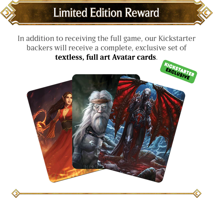 midwintermages's tweet photo. Paragon: Trials of the Chosen drops on Kickstarter in one week!  

Grab a discount and some beautiful full-art cards by backing.  

https://t.co/x3TPZ6L52h https://t.co/QK2xwZXsVk