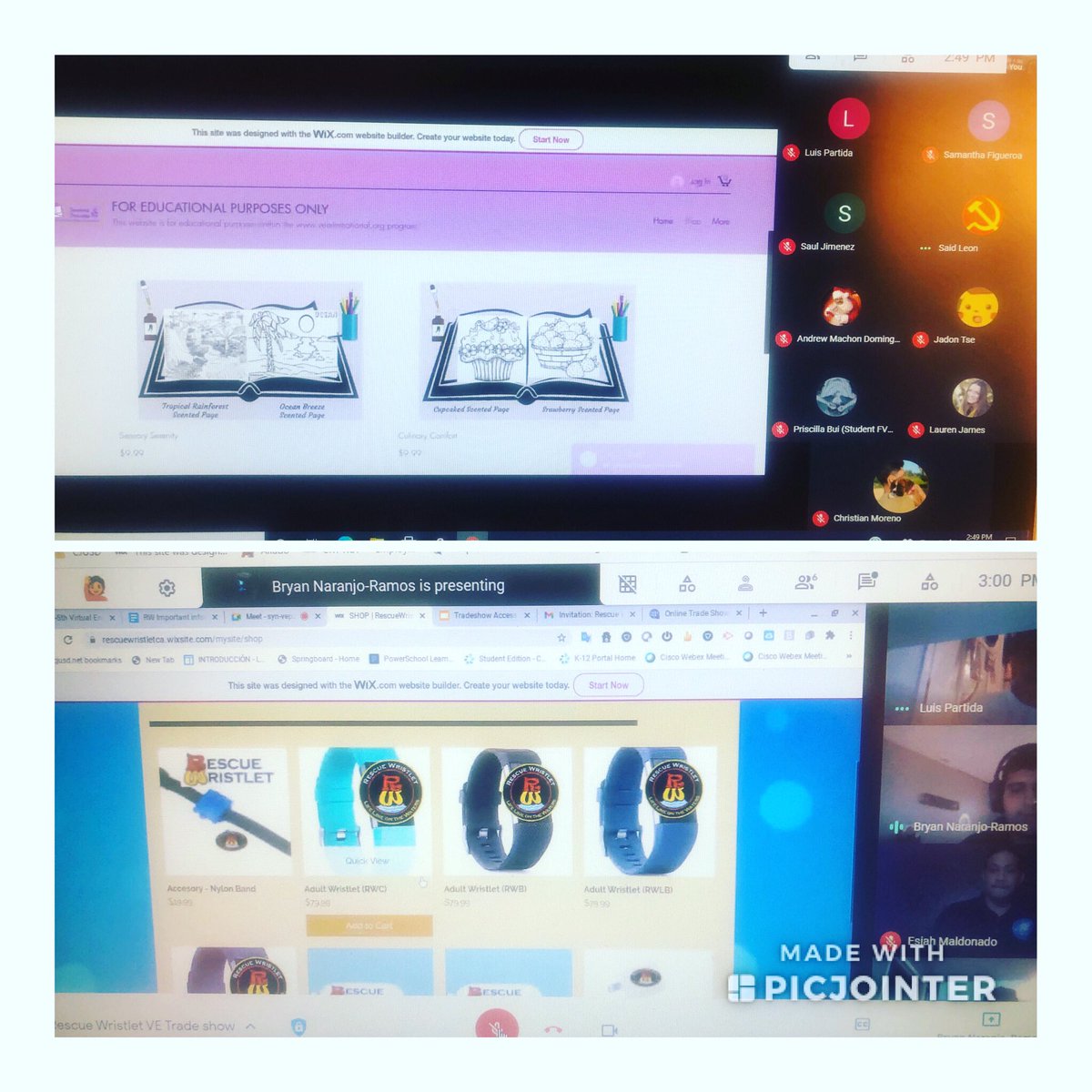 Bloomington High School’s Virtual Enterprise students in action. Presenting websites and making the sale. Incredible first trade show of the year👍🏼 <a href="/VEInternational/">veinternational</a> <a href="/BHSBruinsCA/">BHSBruins</a> <a href="/sjtorres1992/">Sandy Torres</a> <a href="/CRYROP_DonnaR/">Donna Robinson</a> <a href="/ColtonJUSD/">Colton Joint Unified</a>