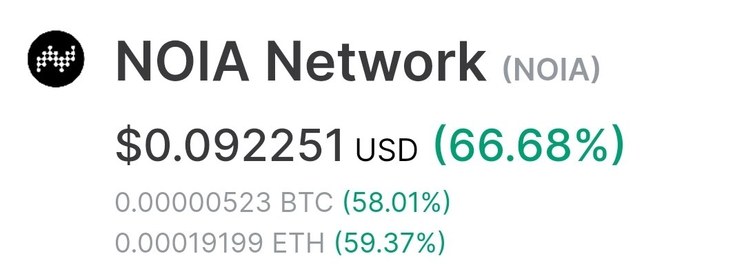  #ALTSEASON plus strong project FA @NoiaNetwork   $NOIA