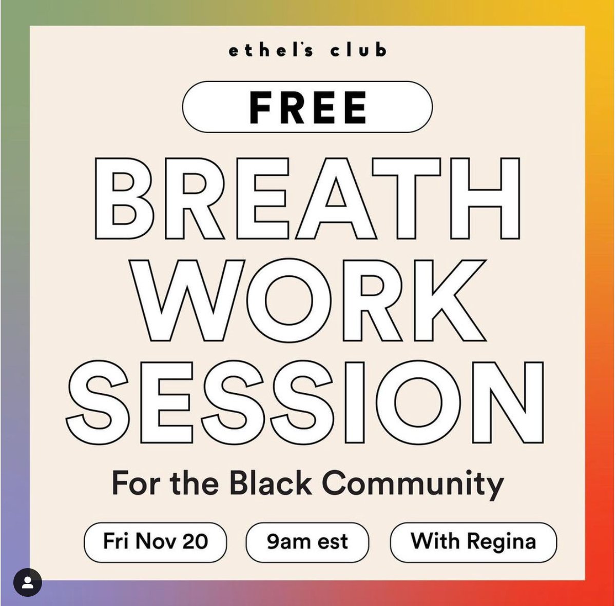 ARC4BL's tweet photo. This Friday, at 9am EST, there will be a free breath work healing session for the Black community, open to participants worldwide, via @ethelsclub. Sign up on their IG bio, here https://t.co/sdKlMfWJyM
#BLM #ARC4BL #Healing #BlackJoy #SelfLove #PersonalPower https://t.co/DpNHG6mVcg