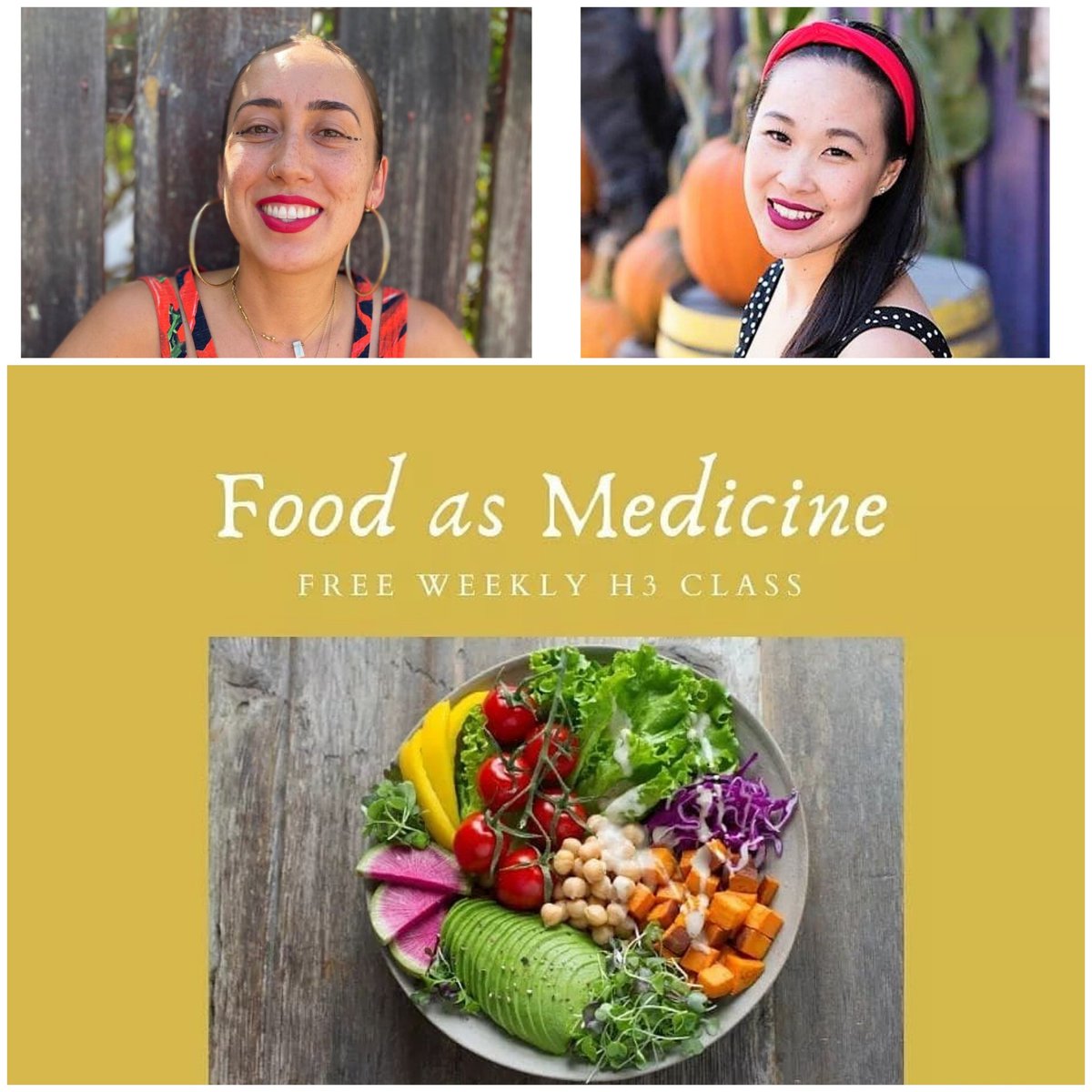 communitywellsf's tweet photo. Food as Medicine class every Thurs 6:30-8pm
Register 👇🏽
https://t.co/VX4M1iweFV
Join Angel Le & Sabrina Belara as they cover chapters from the "Undo It" series that focuses on lifestyle medicine
#H3class #fooddemos #freeonlineclass #recipes #eatyourmedicine #communitywellsf https://t.co/SdsI6oe15V