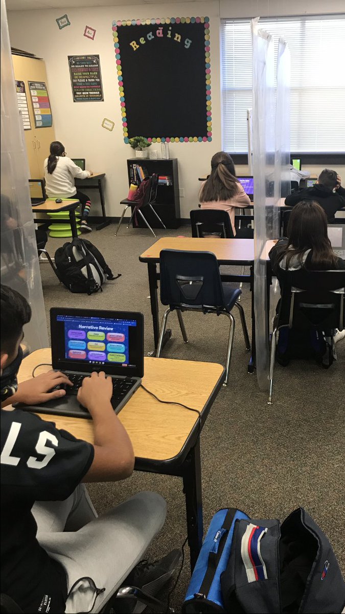 DeannaHarris8's tweet photo. Students are working on their choice board. They can choose concepts that they are struggling with and work at their own pace.#CampusBadges #HMSProud https://t.co/LHP9oGIdce
