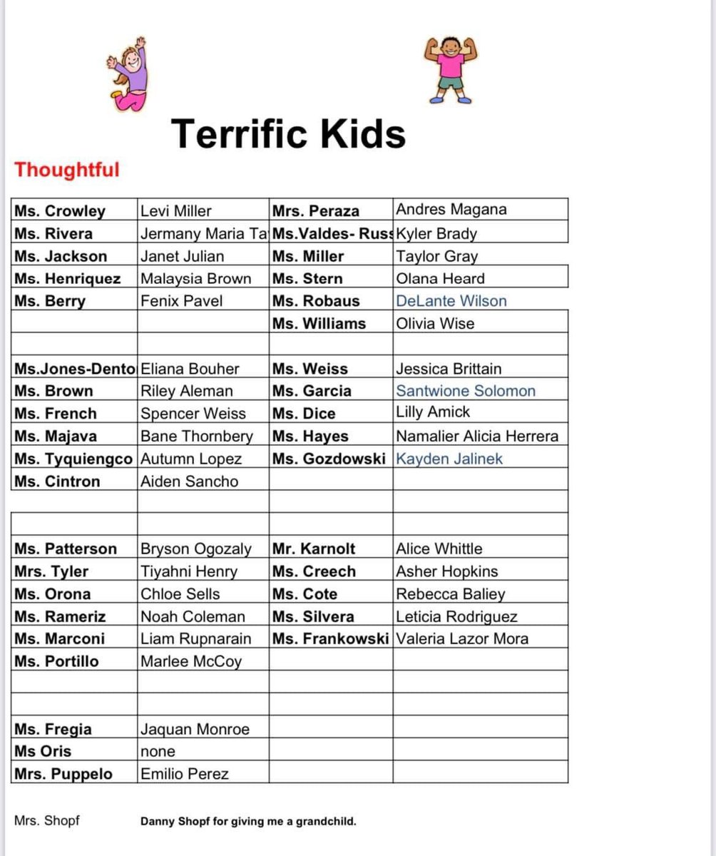 GES has some Terrific Kids!
