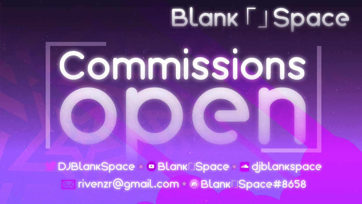 DJBlankSpace's tweet photo. 🎧Hello! My first ever commission page is now up and running! Here are all the prices for the services I offer. You can DM me for any questions you might have concerning them!🎧

🎶Contacts in the thread below~🎶 https://t.co/9evpdPaiLe