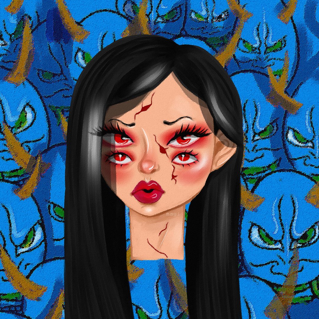 magi_xrt's tweet photo. Inspired by the movie Hausu (1977) and the photos of the photographer Orograph https://t.co/upRvsc9hnw