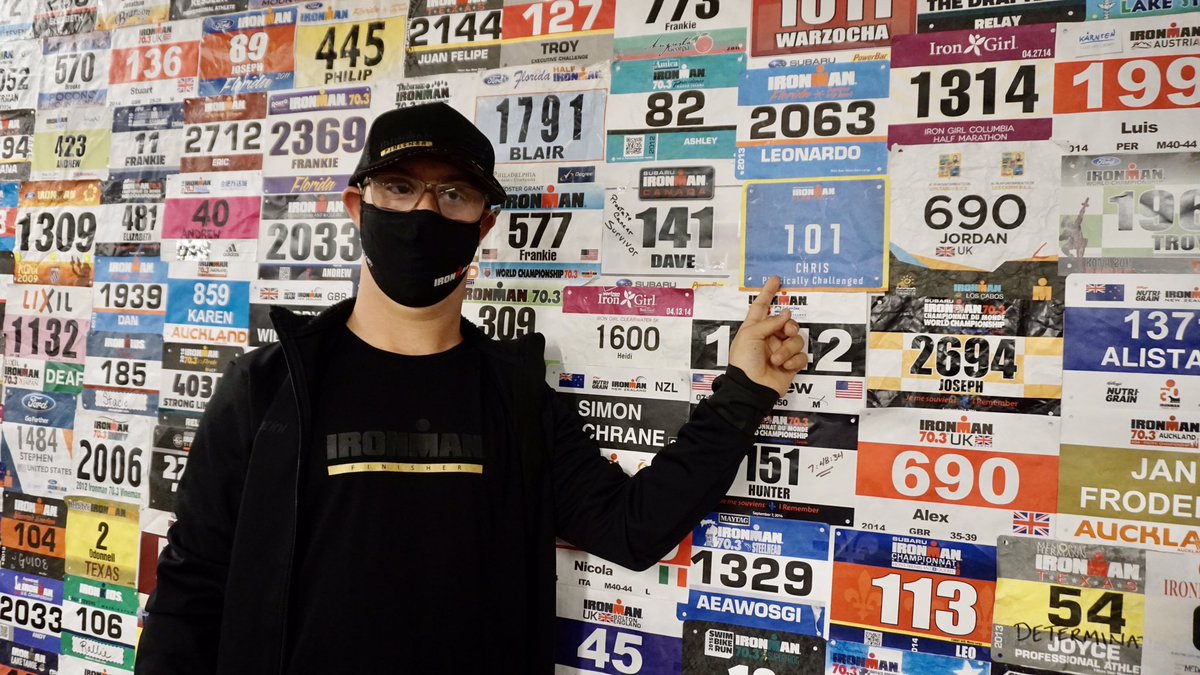 IRONMANtri's tweet photo. Chris, you will forever have a place on our Bib Wall of Fame alongside other IRONMAN legends.
 
Thank you for stopping by our global headquarters in Tampa and for continuing to inspire us all.
 
#anythingispossible #onepercentbetter #inclusion #ironmanfinisher https://t.co/s88yoGGvib