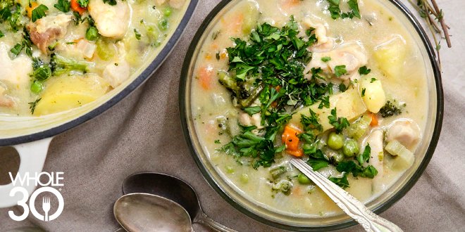ImInsurance's tweet image. We love us some comfort foods...
Whole30 Chicken Pot Pie Soup ow.ly/n0Mn30rksvm  #whole30 #fitness #nutrition #wellness #health #eatwell