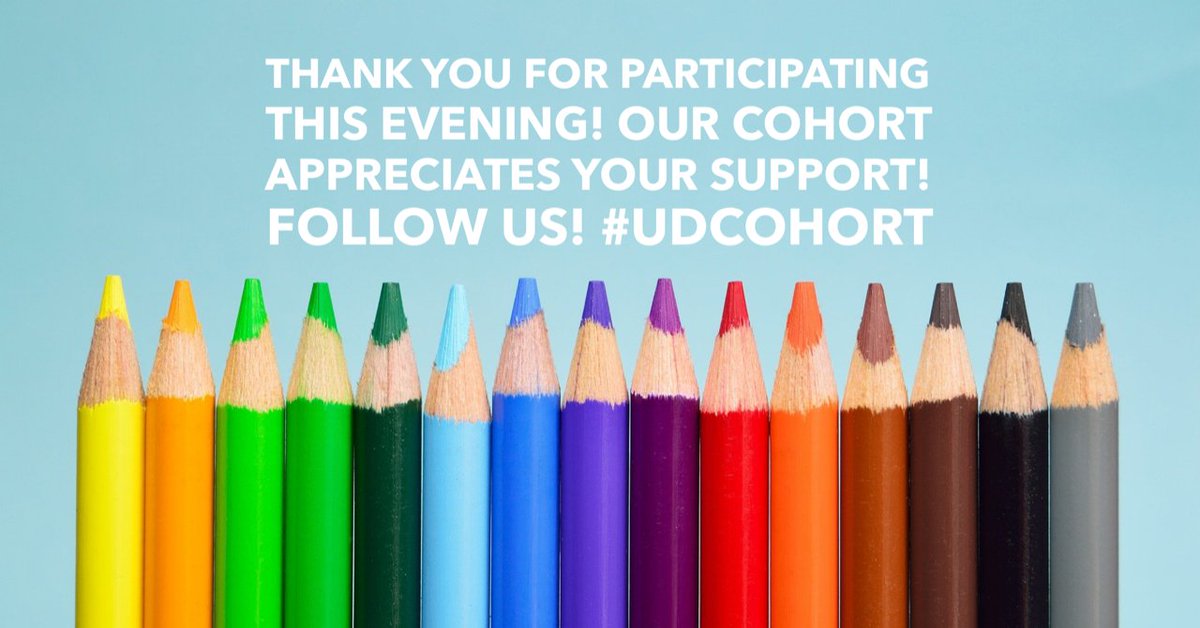 MelissaPatschke's tweet photo. Thank you for joining us!  #UDCohort https://t.co/yTIEQFSIWq
