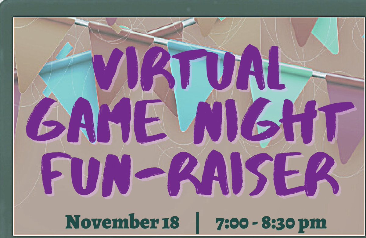 Want a chance at a brand new Flat Screen TV?  Register for our virtual game night Fun-Raiser using the link below! There's still time! 

Tomorrow night, 7:00pm-8:00pm, registration is $25 dollars per person. 

Link: us02web.zoom.us/webinar/regist…