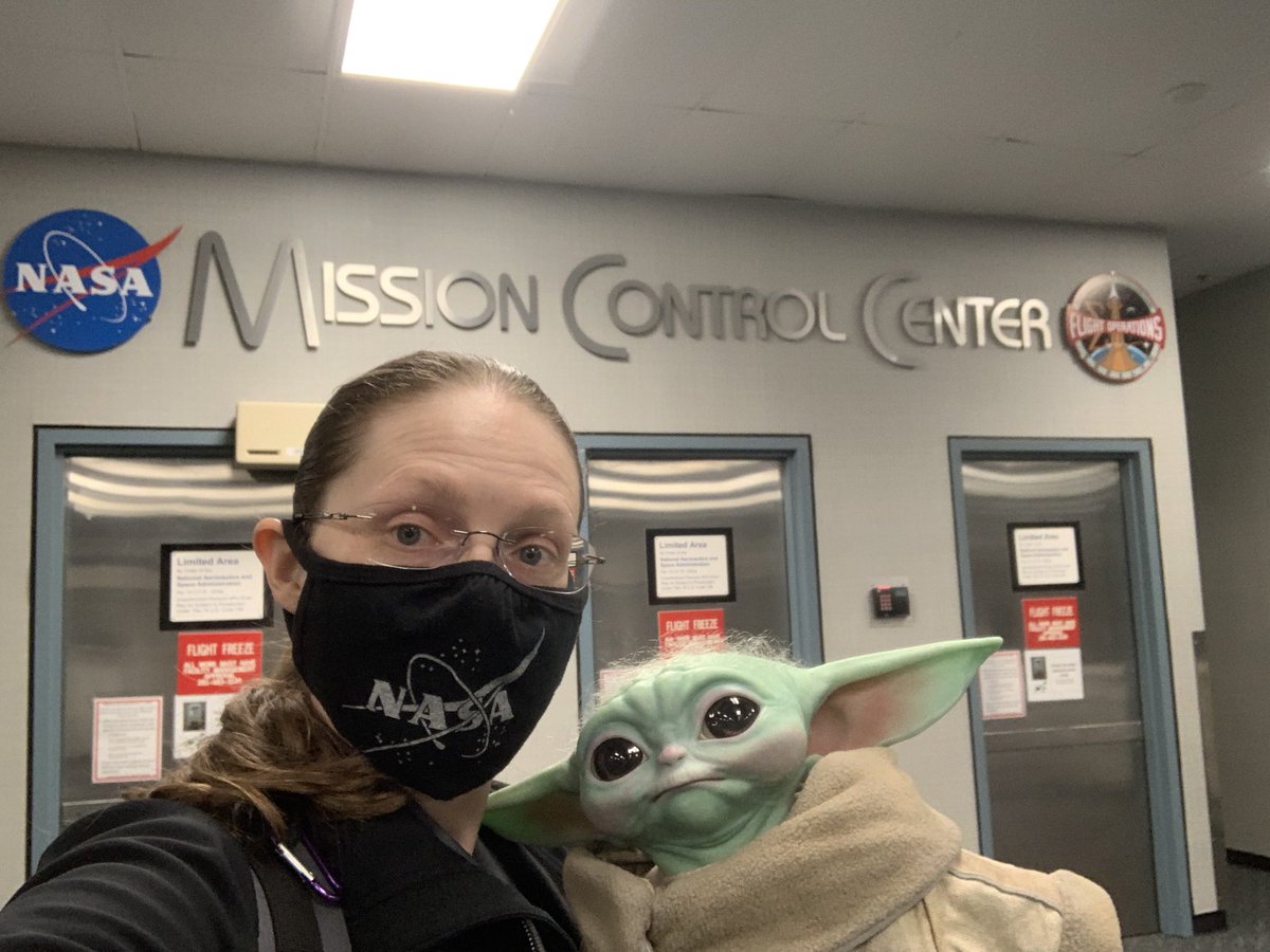 Last week I went to work to support the crew during CDRA maintenance. It was also  #takeTheChildToWorkDay, Baby Yoda spent a day at Mission Control. We’ll post the photo in this thread. (1/?) #TheMandalorian    #sideshowcollectible @collectsideshow