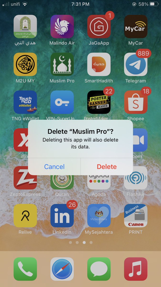 FazrinYahaya's tweet photo. It is well known that Muslim Pro is owned by a non Muslim company, even though it was once developed by a techno-bright Lebanese guy. We are really in need of a greater Islamic App developed and maintained by our fellow Muslims.
#deleteMuslimPro https://t.co/LFgfA8rDfz
