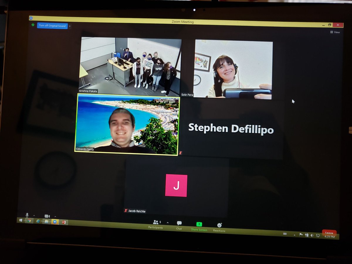 DrCh0le's tweet photo. Thanks you @serraedoardo and @1KrishnaPakala for allowing me to share with your #ENG150 students my journey into #CS and the importance of being who we are as we move forward in our careers! @boisestatecs https://t.co/mcPSOX9sx2